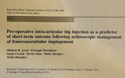 Why do Orthopedic surgeons do steroid injections into the hip joint?