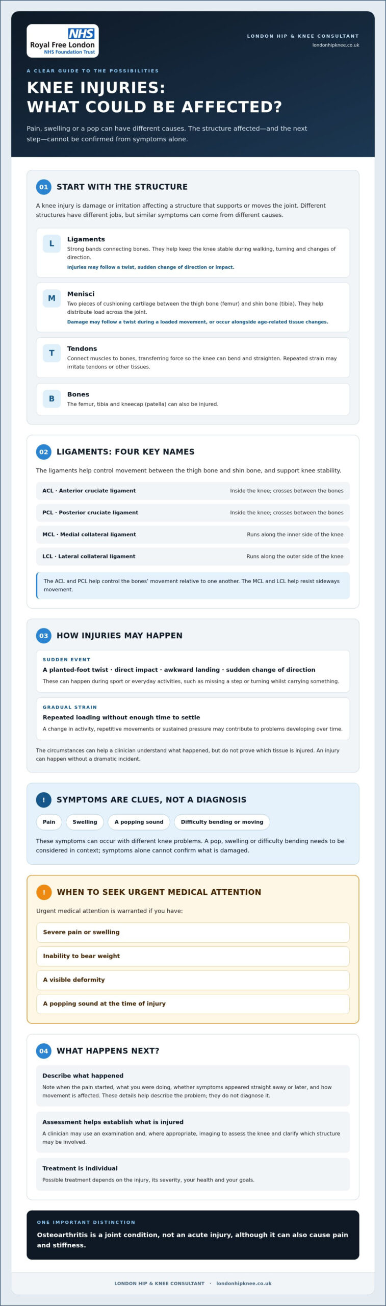 Types of Knee Injury: A Guide to Common Knee Problems